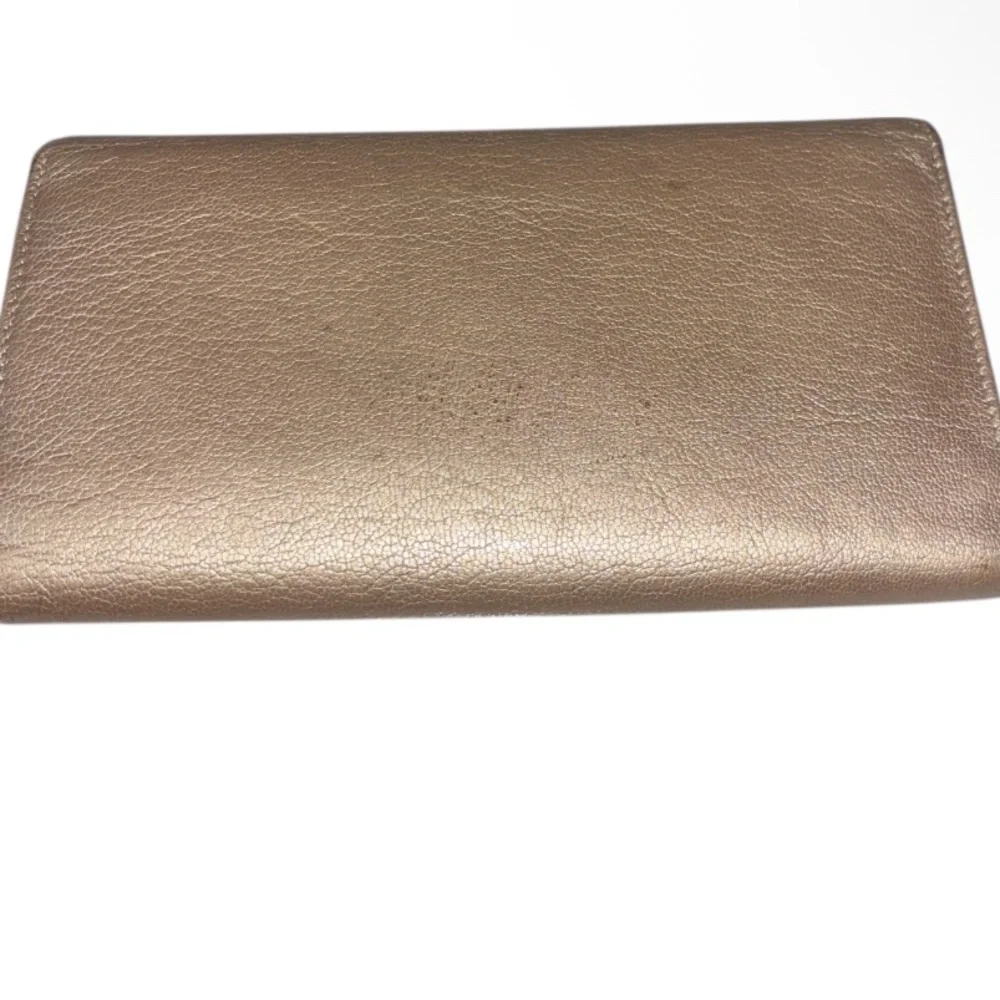 Chanel Metallic Goatskin Large Flap Wallet